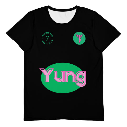 "Yung7x7" bu UThinkImYung All-Over Print Men's Athletic T-shirt (only 11 available in each size