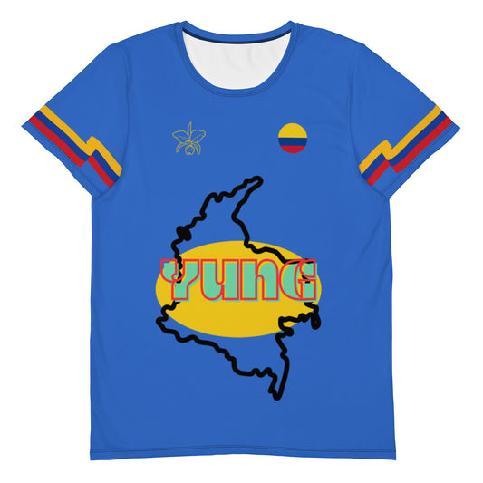 "YUNGColombia" by UThinkImYung All-Over Print Men's Athletic T-shirt (only 11 available in each size)