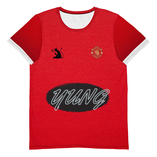 "RedDevil" by UThinkImYung All-Over Print Men's Athletic T-shirt (only 11 available in each size)