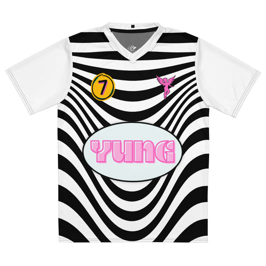 "YUNG" Recycled unisex sports jersey (only 11 avaialable in each size)