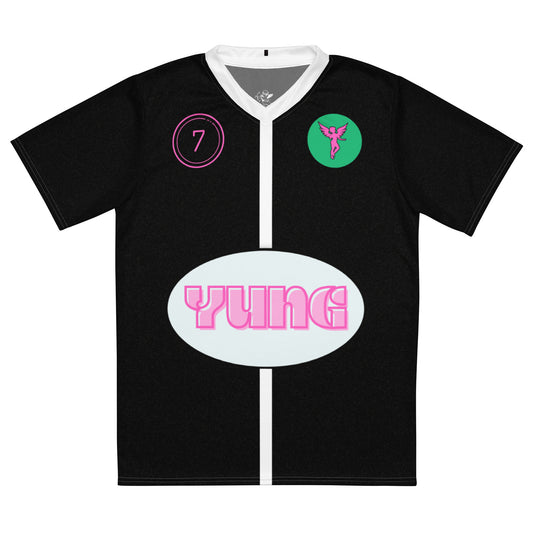 "YungCity" by UThinkImYung Recycled unisex sports jersey (only 11 available in each size)