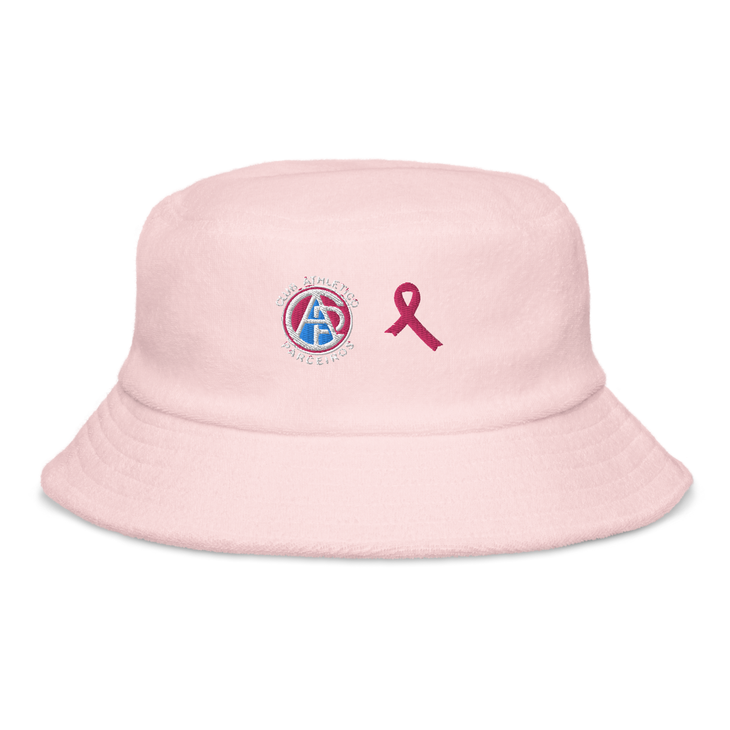 CAP Breast Cancer Awareness 2024 Unstructured terry cloth bucket hat